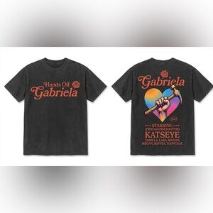 'Hands Off' Black Graphic Tee